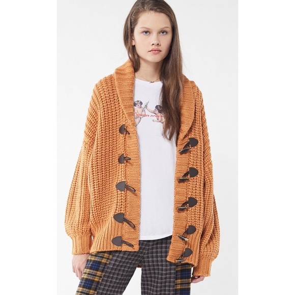 Urban Outfitters Sweaters - NWT UO Thick Knit Camel Oversized Sweater/Cardigan